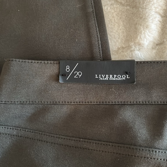 LIVERPOOL WOMEN'S JACQUELINE SKINNY PANT Color Olive SIZE 8/29 NWT - Picture 4 of 5